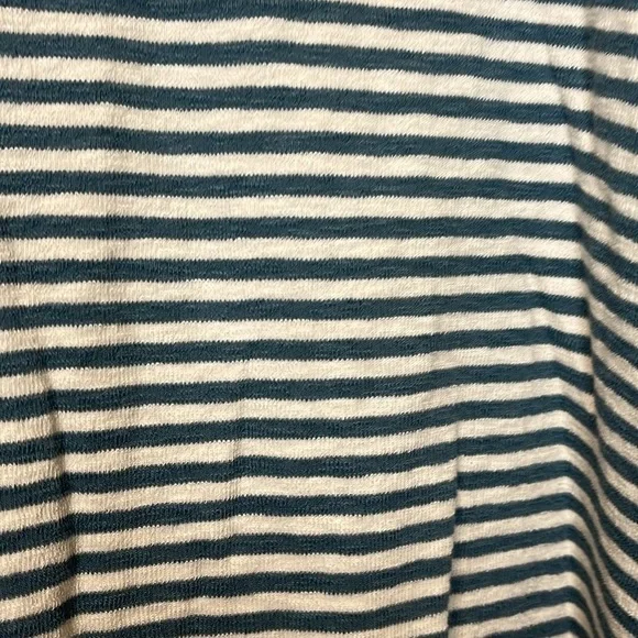 Madewell Ivory and Blue Striped Long Sleeve Shirt - Picture 4 of 8